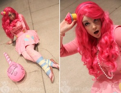 Size: 1224x941 | Tagged: safe, artist:noofcoursenot, artist:pookiebearcosplay, pinkie pie, human, g4, cosplay, irl, irl human, photo