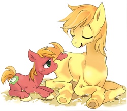 Size: 600x526 | Tagged: safe, artist:pasikon, big macintosh, braeburn, earth pony, pony, g4, male, stallion