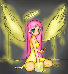 Size: 862x927 | Tagged: safe, artist:cheshirecloud, fluttershy, human, g4, female, humanized, solo