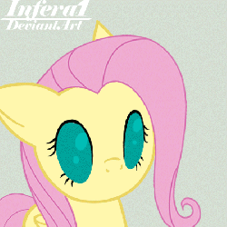 Size: 450x450 | Tagged: safe, artist:infera1, fluttershy, g4, animated, female, fourth wall, licking, screen, solo, tongue out