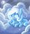 Size: 2000x2333 | Tagged: dead source, safe, artist:bubbleglacier, oc, oc only, oc:snowdrop, pegasus, pony, snowdrop (animation), g4, cloud, cloudy, cute, feather, female, filly, foal, moon, night, snow, snowbetes, snowfall, snowflake, solo