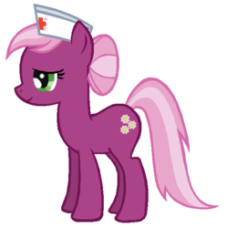 Size: 571x574 | Tagged: safe, artist:durpy, color edit, cheerilee, nurse redheart, g4, female, solo