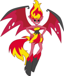 Size: 2449x2916 | Tagged: safe, artist:tourniquetmuffin, sunset shimmer, equestria girls, g4, my little pony equestria girls, art theft, female, simple background, solo, sunset satan, transparent background, vector