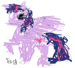 Size: 937x852 | Tagged: safe, artist:furreon, twilight sparkle, alicorn, pony, g4, female, masterpiece, solo, twilight sparkle (alicorn)