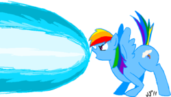 Size: 782x444 | Tagged: safe, artist:herpydooves, rainbow dash, pegasus, pony, g4, female, hyper beam, mare, shoop da whoop, simple background, solo, transparent background