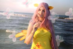 Size: 960x640 | Tagged: safe, artist:bakakawaicosplay0o0, fluttershy, human, g4, cosplay, irl, irl human, photo, solo