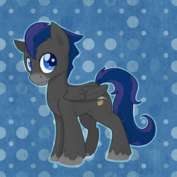 Size: 1000x1000 | Tagged: safe, artist:cuddlehooves, oc, oc only, oc:wordsmith, pegasus, pony, colt, male, solo