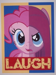 Size: 2112x2816 | Tagged: safe, artist:iceroadlion, pinkie pie, g4, acrylic painting, female, painting, pinkamena diane pie, poster, solo, traditional art