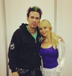 Size: 1023x1079 | Tagged: safe, human, irl, irl human, jason david frank, photo, power rangers, tara strong