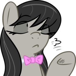 Size: 645x646 | Tagged: safe, artist:haetran, octavia melody, g4, female, reaction image, simple background, solo, transparent background, vector