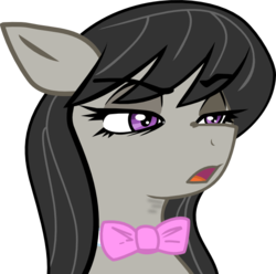 Size: 649x644 | Tagged: safe, artist:haetran, artist:reiduran, octavia melody, earth pony, pony, g4, female, reaction image, simple background, solo, transparent background, vector