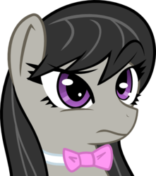 Size: 473x535 | Tagged: safe, artist:haetran, artist:reiduran, octavia melody, earth pony, pony, g4, female, reaction image, simple background, solo, transparent background, vector