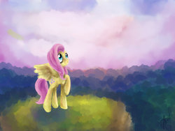 Size: 1024x768 | Tagged: safe, artist:vasilisavishnevskaya, fluttershy, g4, female, solo