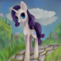 Size: 1024x1024 | Tagged: safe, artist:vasilisavishnevskaya, rarity, g4, female, solo