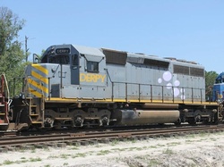 Size: 550x412 | Tagged: safe, derpy hooves, pegasus, pony, g4, diesel locomotive, emd, female, irl, locomotive, mare, photo, sd40, train, wat