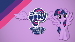 Size: 1920x1080 | Tagged: safe, artist:northwestcore, edit, twilight sparkle, alicorn, pony, g4, abstract background, best pony, best pony logo, female, logo, logo edit, mare, meme, solo, spread wings, twilight sparkle (alicorn), vector, wallpaper, wings