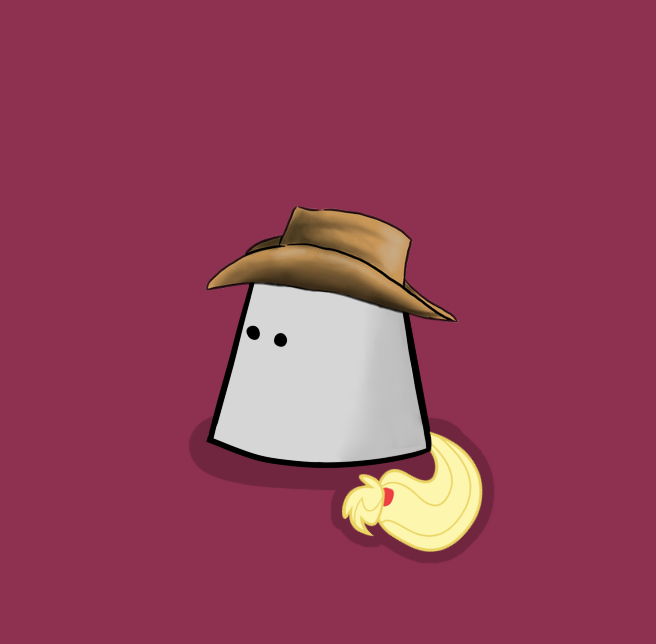 #398348 - safe, applejack, g4, ambiguous gender, bucket, cute, hat ...