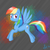 Size: 800x800 | Tagged: safe, artist:coldsolstice, rainbow dash, g4, female, solo