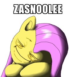 Size: 394x416 | Tagged: safe, fluttershy, g4, cute, female, meme, pekaface, pekashy, sleeping, solo