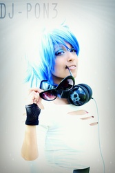 Size: 2212x3318 | Tagged: safe, artist:awesome-vivi, dj pon-3, vinyl scratch, human, g4, cosplay, irl, irl human, photo, solo