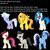 Size: 2000x2000 | Tagged: safe, cloudchaser, dj pon-3, minuette, octavia melody, roseluck, spitfire, vinyl scratch, g4, reborn as a pony