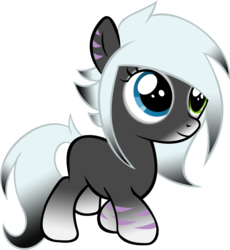 Size: 857x933 | Tagged: safe, artist:danton-damnark, oc, oc only, earth pony, pony, female, filly, heterochromia, solo