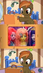 Size: 640x1080 | Tagged: safe, button mash, fluttershy, pinkie pie, twilight sparkle, pony, equestria girls, g4, animegao kigurumi, button's odd game, clothes, costume, meme, nightmare fuel, peruvian nightmare squad