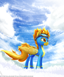 Size: 1820x2200 | Tagged: safe, artist:sonicrainboom93, spitfire, pegasus, pony, g4, clothes, female, mare, solo, uniform, wonderbolts uniform