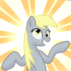 Size: 600x600 | Tagged: safe, artist:hudoyjnik, artist:synch-anon, derpy hooves, pegasus, pony, g4, female, mare, solo