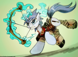 Size: 1024x753 | Tagged: safe, artist:foxinshadow, oc, oc only, arrow, bow (weapon), bow and arrow, solo