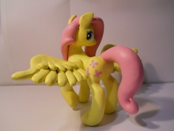 Size: 2048x1536 | Tagged: safe, artist:earthenpony, fluttershy, g4, craft, looking back, sculpture, wings