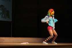 Size: 2629x1754 | Tagged: safe, rainbow dash, human, g4, cosplay, irl, irl human, photo, solo