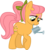 Size: 741x821 | Tagged: safe, artist:abion47, artist:bronybase, artist:starryoak, posey, earth pony, pony, g1, g4, female, g1 to g4, generation leap, mouth hold, simple background, solo, transparent background, watering can