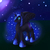 Size: 894x894 | Tagged: safe, artist:mrbarrz, nightmare moon, alicorn, pony, g4, darkhorse knight, jewelry, looking sideways, male, moon, night, night sky, regalia, rule 63, sky, solo, spread wings, stallion, stars, wings