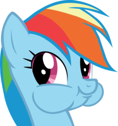 Size: 3671x3924 | Tagged: safe, artist:necronomiconofgod, rainbow dash, g4, female, puffy cheeks, simple background, solo, transparent background, vector