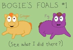 Size: 1774x1210 | Tagged: safe, artist:bogie, fluffy pony, fluffy pony foals, fluffy pony original art, ginger fig