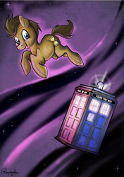 Size: 615x876 | Tagged: safe, artist:reaperfox, doctor whooves, time turner, g4, male, solo