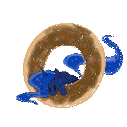 Size: 480x480 | Tagged: safe, artist:pegacornss, princess luna, g4, animated, donut, female, heart, licking, solo, tongue out
