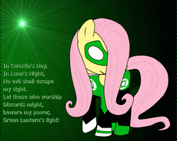 Size: 1280x1024 | Tagged: safe, artist:fluttershywins, fluttershy, g4, bracelet, female, green lantern fluttershy, jewelry, power bracelet, power wristband, solo, super pony, wristband