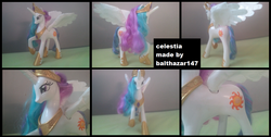 Size: 1586x800 | Tagged: safe, artist:balthazar147, princess celestia, g4, customized toy