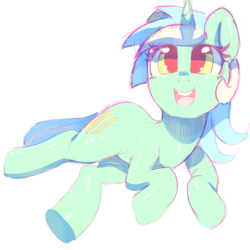 Size: 675x675 | Tagged: safe, artist:mewball, lyra heartstrings, pony, unicorn, g4, female, looking at you, mare, on side, simple background, solo, transparent background