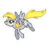 Size: 100x100 | Tagged: safe, artist:kevfin, derpy hooves, pegasus, pony, g4, female, mare, pixel art, solo, sprite