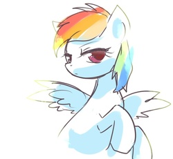 Size: 651x600 | Tagged: safe, artist:araraginatsuki, rainbow dash, g4, female, pixiv, solo