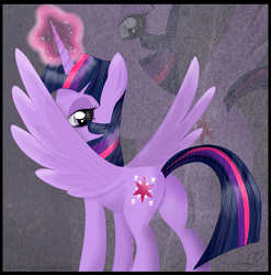 Size: 1995x2022 | Tagged: safe, artist:balloons504, twilight sparkle, alicorn, pony, g4, butt, butt tail, female, mare, plot, solo, twilight sparkle (alicorn)