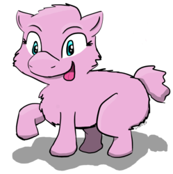 Size: 1026x1029 | Tagged: safe, artist:goldfisk, fluffy pony, fluffy pony original art, solo