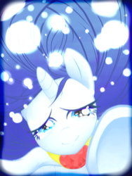 Size: 990x1320 | Tagged: safe, artist:zat, rarity, pony, unicorn, g4, my little pony: friendship is magic, secret of my excess, crying, female, horn, implied spike, pixiv, pov, scene interpretation, solo