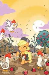 Size: 911x1400 | Tagged: safe, idw, applejack, g4, comic, cover, johnny appleseed