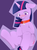 Size: 1280x1707 | Tagged: dead source, safe, artist:sion, twilight sparkle, pony, unicorn, ask pet applejack, g4, blushing, collar, cutie mark collar, female, floppy ears, pet, pet tag, pettwi, pony pet, solo, twi pet, unicorn twilight