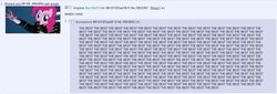 Size: 1263x430 | Tagged: safe, pinkie pie, g4, /mlp/, 4chan, 4chan screencap, the best, thread