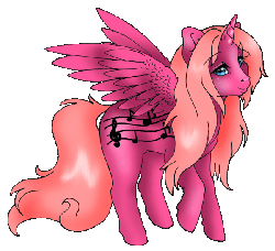 Size: 600x547 | Tagged: safe, artist:sugarcup, oc, oc only, alicorn, pony, g1, alicorn oc, gif, non-animated gif, solo